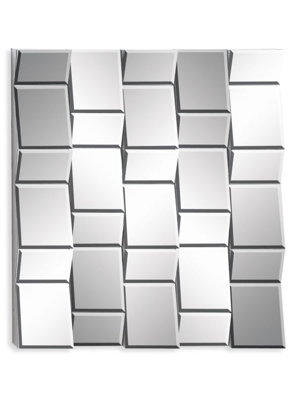 Primrose Valley Silver Square Wall Mirror